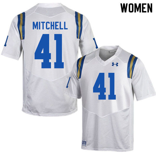 Women #41 Dusty Mitchell UCLA Bruins College Football Jerseys Sale-White - Click Image to Close